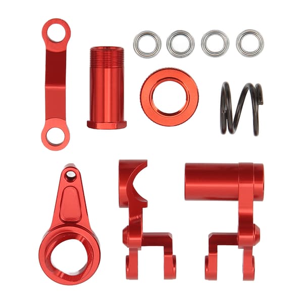 Styre Servo Saver Aluminium Legering Stabil Glat Drift RC Styreenhed til TRAXXAS SLASH 1/10 RC Bil Rød