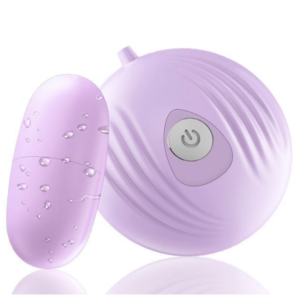 Vibrerande leksaksficka för kvinnor Tyst Vattentät 7 nivåer Batteridriven skalform Vuxen Vibrationsleksak Lila