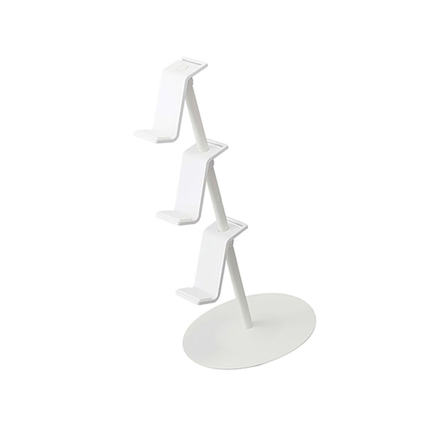 3-lags spillkontrollerholder for spillkonsoll, hullet hodetelefonholder, spillkonsollkontrollerholder, stativ, organisator for XBOX, hvit