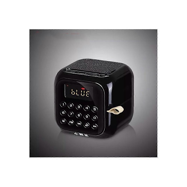 D86 Trådlös Bluetooth Högtalare Smart Röstprompt Portabel Audio pluggbart kort / USB subwoofer svart