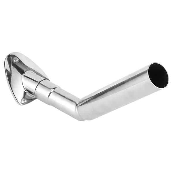 Polerad fiskespöhållare Outrigger med däckmontering Marin Yatch Pole Rostfritt stål Håll Rör 40mm