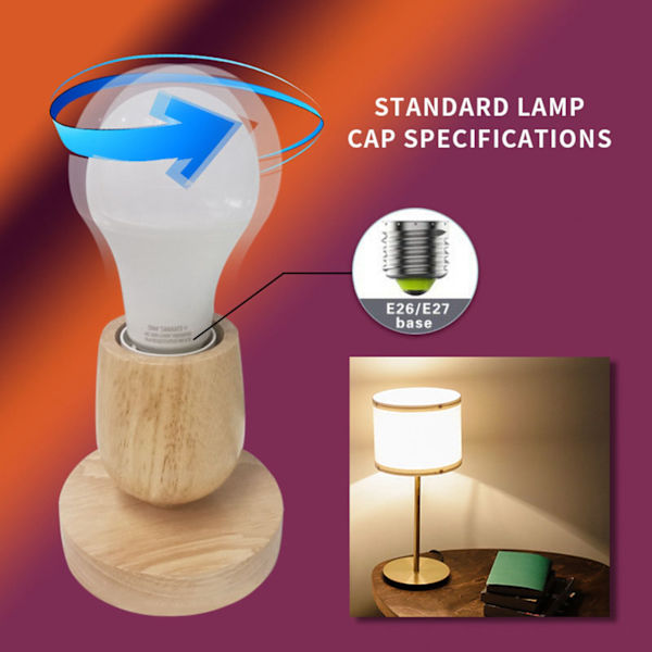 E26 9W WiFi LED Smart Bulb APP Fjärrkontroll Smart WiFi Ljuslampa Varm Vit RGBCW Lampa 100‑130V
