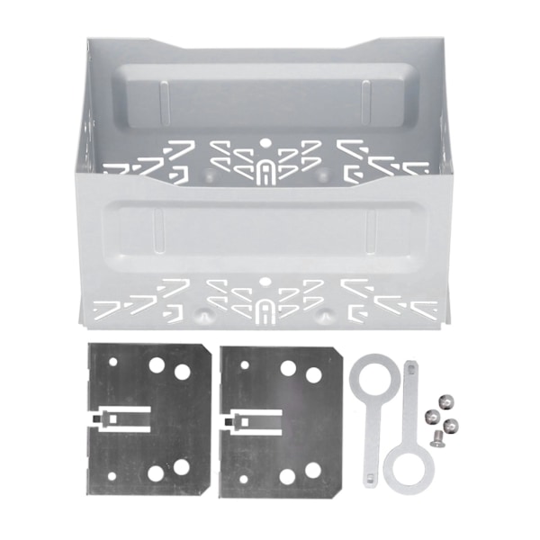 2 Din Universal Radio Ram Aluminiumlegering Stereo Ljudinstallation Fascia Passar för B5/MK3/MK4