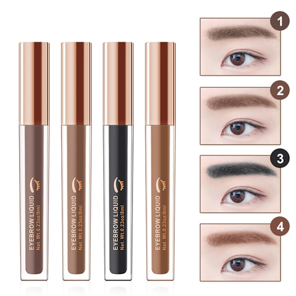 Ögonbrynssmink Långvarig ögonbrynsgel Vattentät Ögonbrynssmink Tint Gel Kit med ögonbrynspenna sminkborste