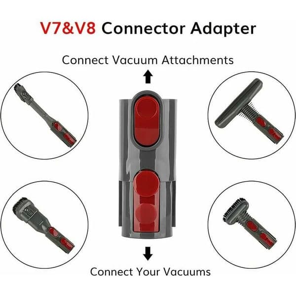 Harjasarjan lisävarusteet Dyson V8 V7 V10 -pölynimureille sovittimella, Total Clean -osat Dyson V6 DC45 DC35 DC52 DC29 DC62 DC33 DC34 jne., DEBUNS