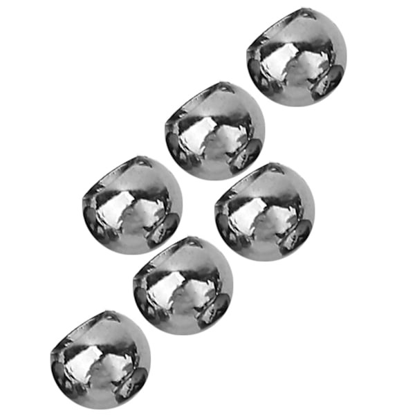25 stk. Fluebinding Tungsten Legering Perler Runde Nymfe Hoved Kugle Fiskegrej Mørk Nikkel (3,8 mm)