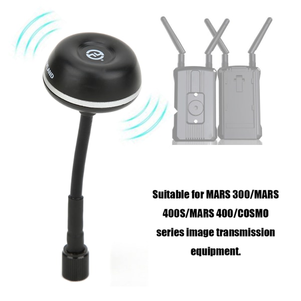 Svampeformet antenne sort til MARS 300/400S/400/COSMO billedtransmissionsenheder