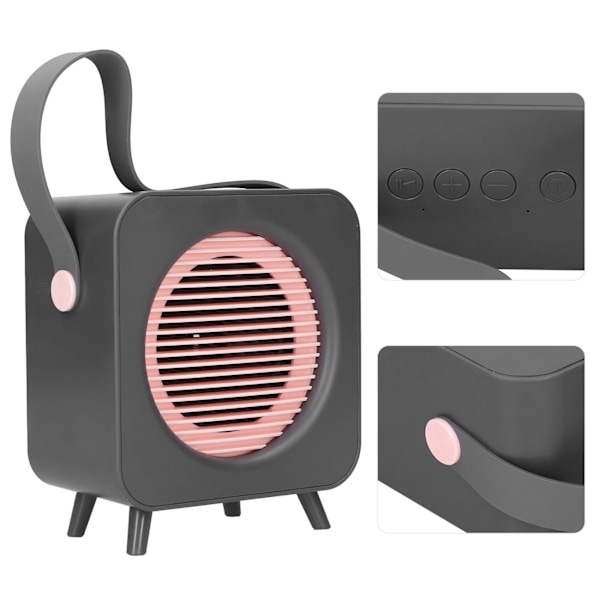 A29 Bluetooth-högtalare, bärbar retro trådlös högtalare utomhus subwoofer grå