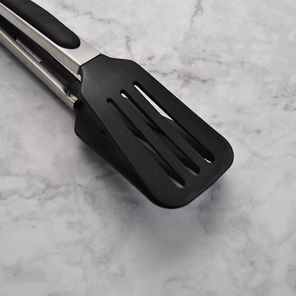 Køkken Tongsæt - Non-Stick Rustfrit Stål med Silikon Spidser til Madlavning, BBQ, Bagning (3 Pak)