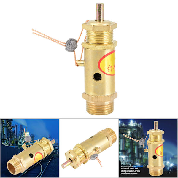G3/8 Sikkerhedsventil til luftkompressor til kedeldampgenerator (10 kg)