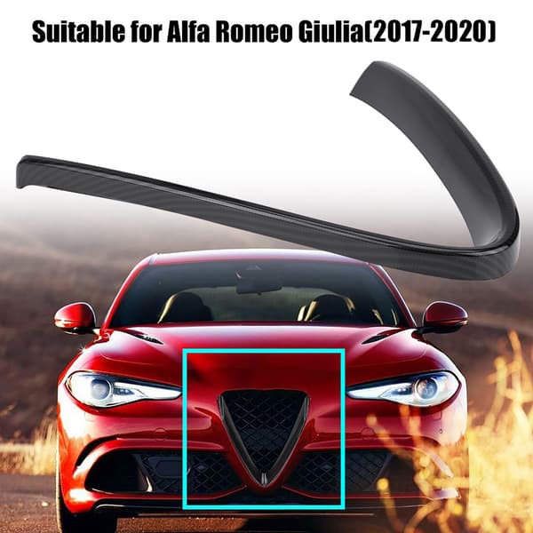 Bilinteriør Frontgrill Beskyttende Rammedeksel for Alfa Romeo Giulia 2017-2020