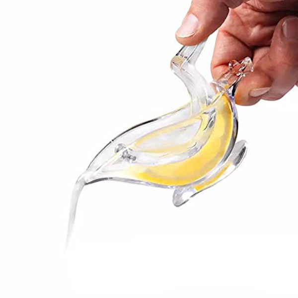 Kortspressad citronpress Manuell citronpress Klämma Akryl Manuell citronpress Transparent fruktpress för hem och kök