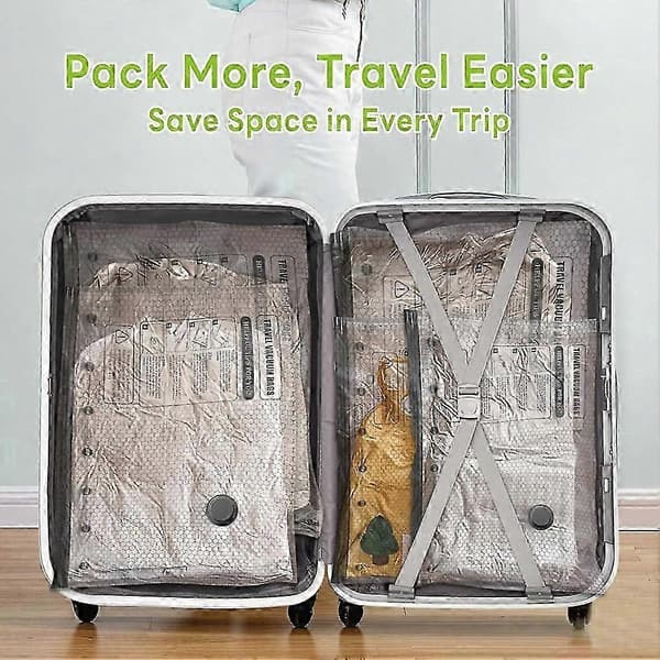 12-pack USB Rechargeable Vacuum Storage Bags for Travel Luggage