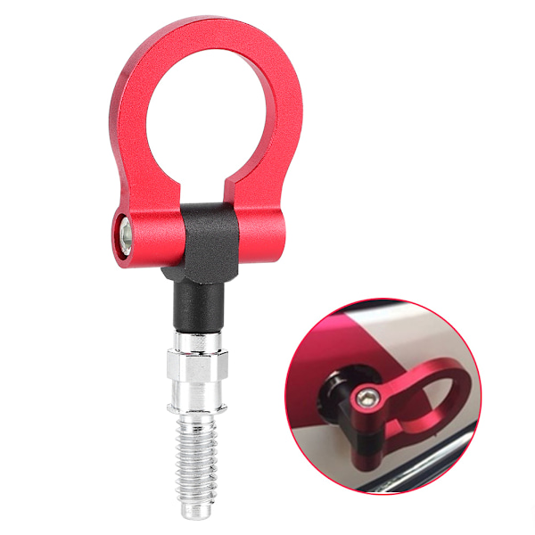 Bil Auto Tilhenger Aluminium Legering Front Slepekrok Dekorasjon Slepering for E-serien Rød
