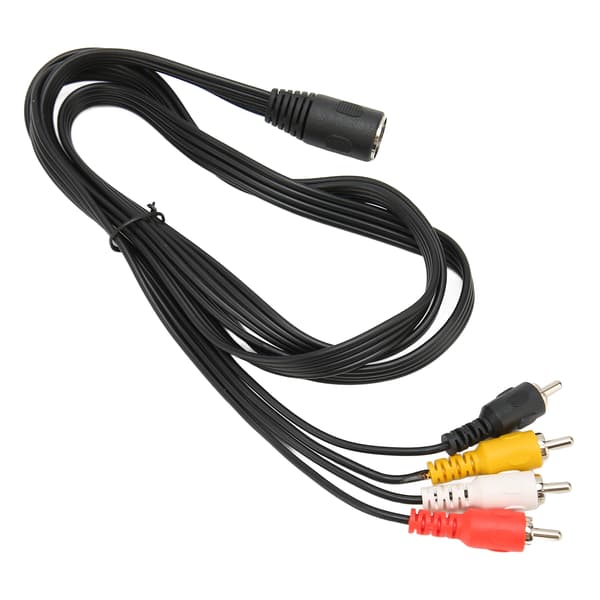 5-bens DIN til 4 RCA-kabel hun til han Plug and Play lydadapterkabel til CD-forstærkerhøjttaler 1,5 m