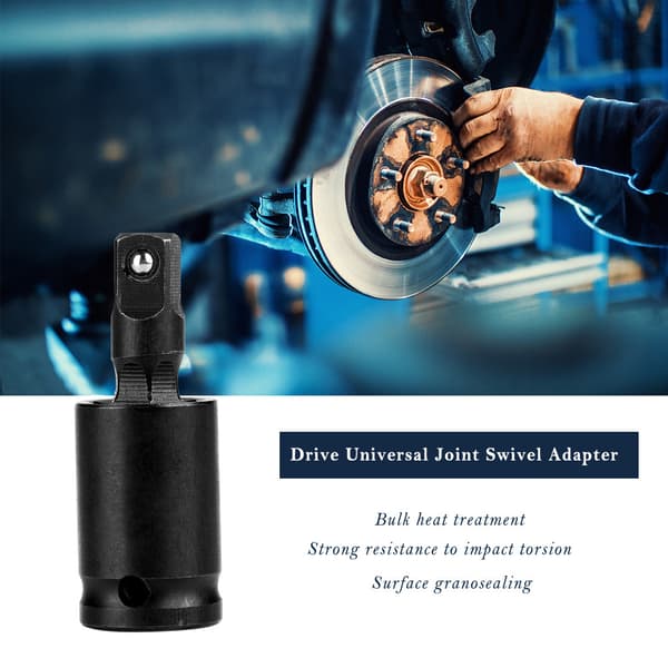 1/4' Drive Universal Ledd Svivel Adapter Luft Impact Wobble Socket