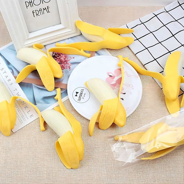 Banan Stressaflastende Legetøj Blød Klem Simuleret Banan Dekompression Nyhed Gave til Afspænding