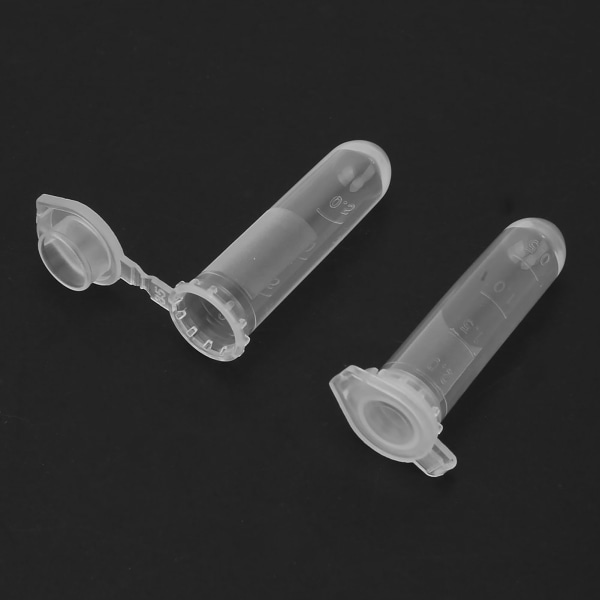 0,5 ml/2,0 ml/10 ml sentrifugerør Plast hetteglass Oppbevaringsbeholder Testrør for laboratorium (2 ml)