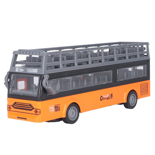 Fjernbetjening Bus Elektronisk 4 Kanaler Åbning Døre Acceleration Funktion RC Double Decker Bus QH204 9 Sightseeing Bus