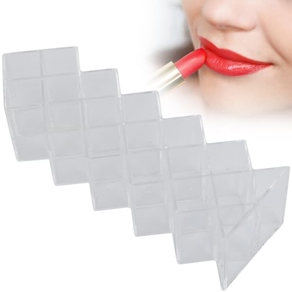 16 Gitre Gennemsigtig Akryl Læbestift Opbevaringsboks Lip Gloss Display Rack Holder Organizer