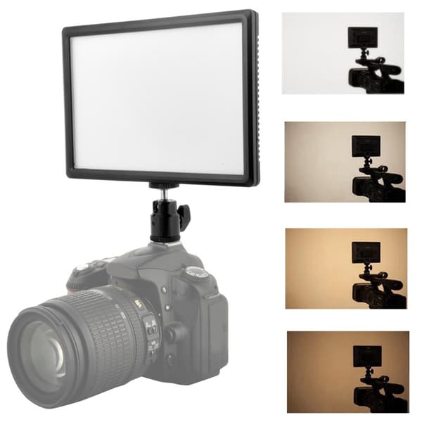 LED Digital Flat Panel Fylllys Kamera Mini Bærbart Fotovideolys for Fotografering