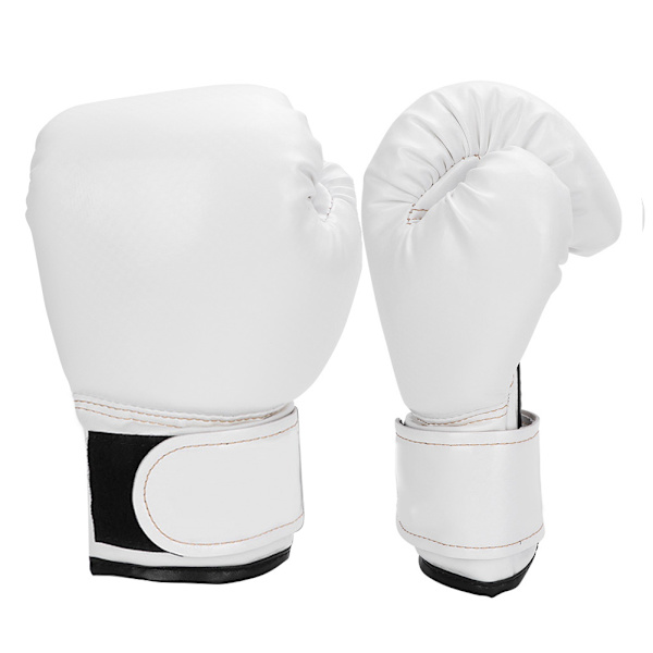 Barn PU Läder Barn Boxning Slagsmål Sparring Boxningssäck Handskar Träningsvantar (Vit)