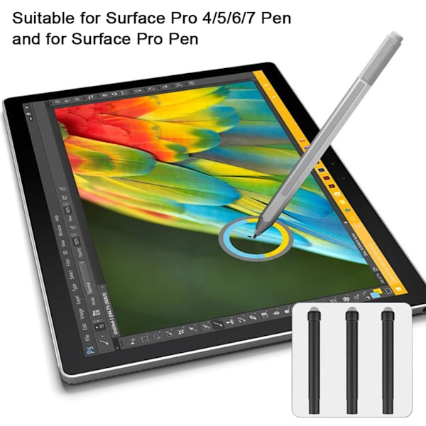 Udskiftningsspidser til penne, kompatible med Surface Pro 4/5/6/7 Pen