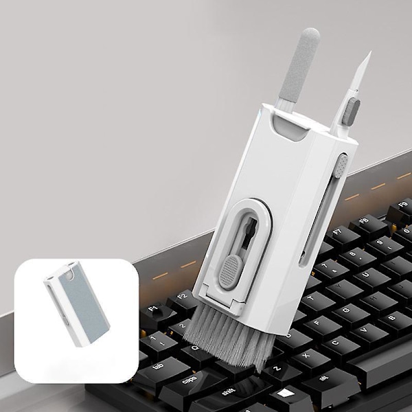 Tastatur- og Skærmbørstesæt med Blød Børste og Tastaturfjerner til Bærbare og Skærme