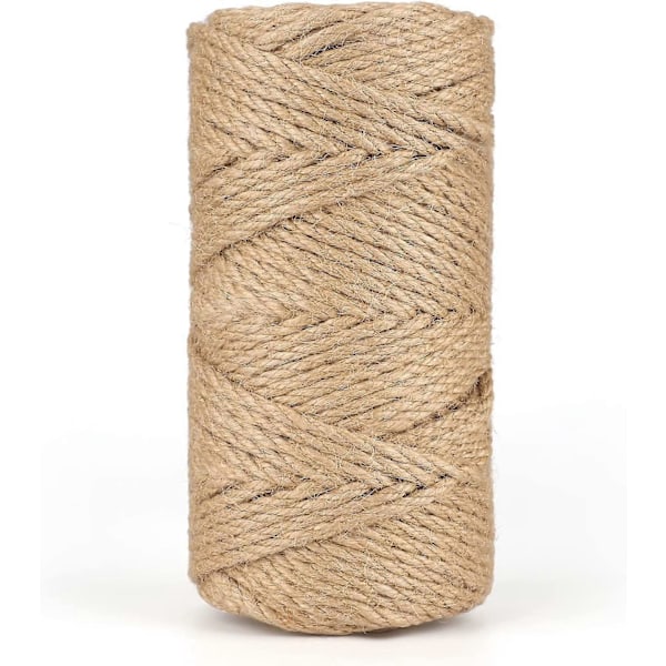 50M Jute Tau 5MM Hampetau Hyssing Tau Hagehyssing for Hagearbeid
