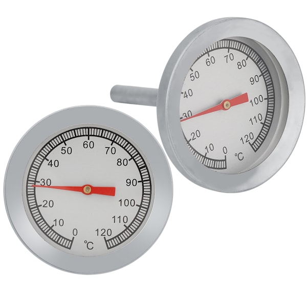 1 stk BBQ Pizza Grill Termometer Temperaturmåler 120 ℃ til grillmadlavning