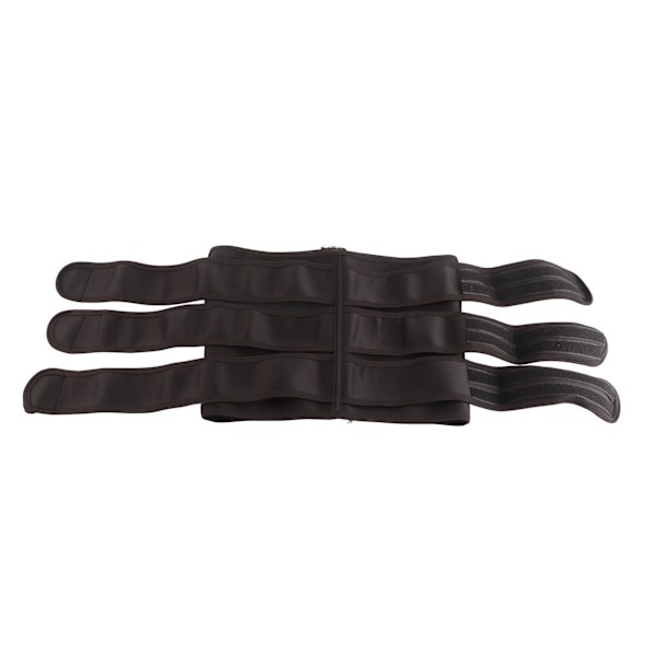 Midjetränare Polyester Dragkedja Unisex Multifunktionell Midjebandage Wrap för Sport Svart L