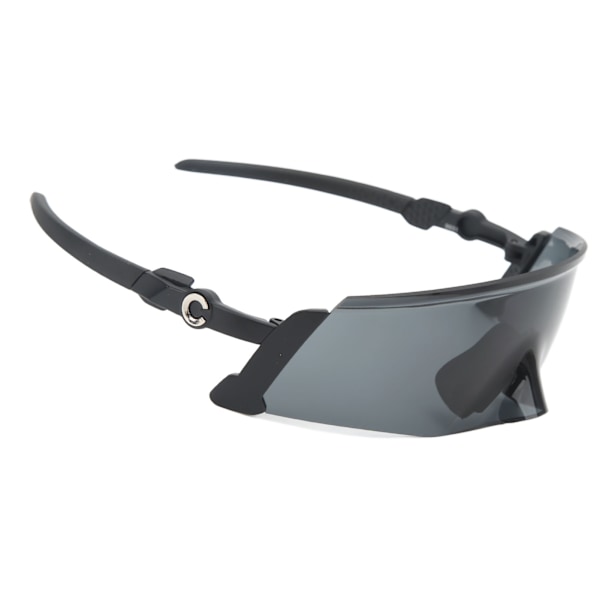 Cykelsportsbriller Semi Rimless Solbriller Vandring Goggles Vind UV Beskyttelse Udendørs Solbriller 9050 Sort