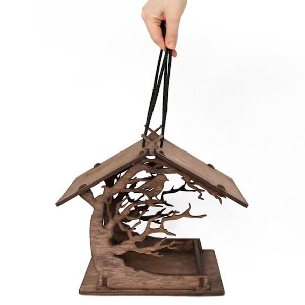 Feeding Birds Bird House tee-se-itse Kokoa linnunpesä ulkoilmalintujen pesälle lemmikkihuone