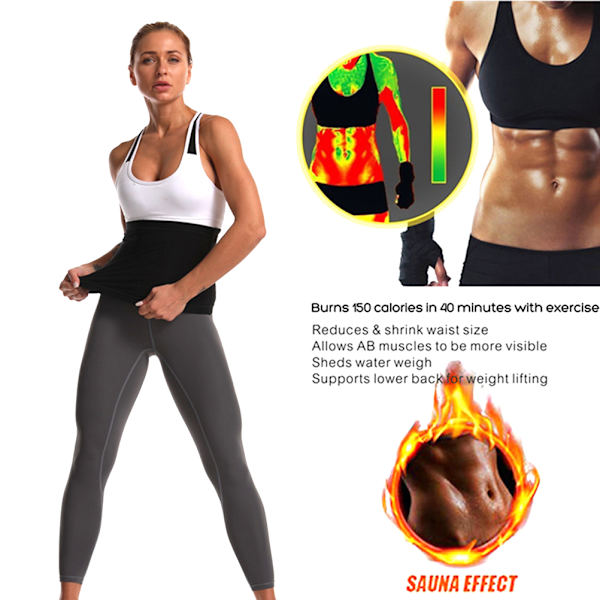 Waist Trainer Bælte til Kvinder Mænd Slankende Body Shaper Bælte Mavekontrol Shapewear