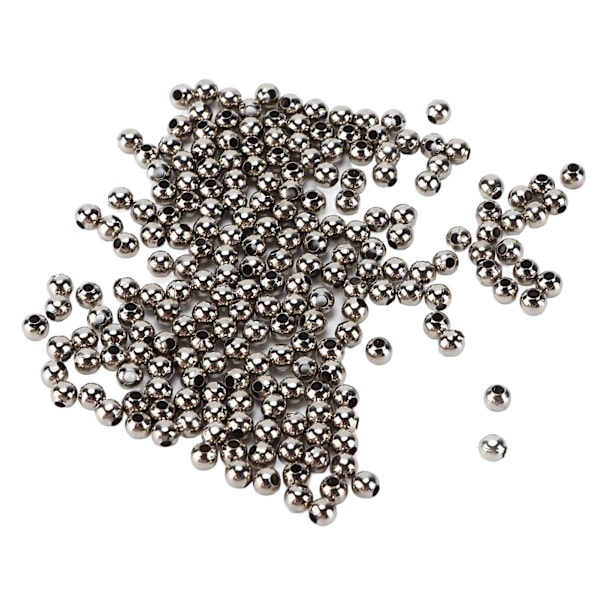 200 st smycken pärlor enkelt material armband halsband tillbehör partition pärlor för DIY smycken vit K