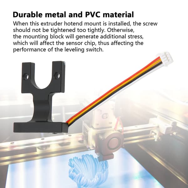 Ekstruder Hotend Fastgørelsesmodul Metal PVC Nem Installation Stabil Sikker Hotend Auto Leveling Modul til Vyper E