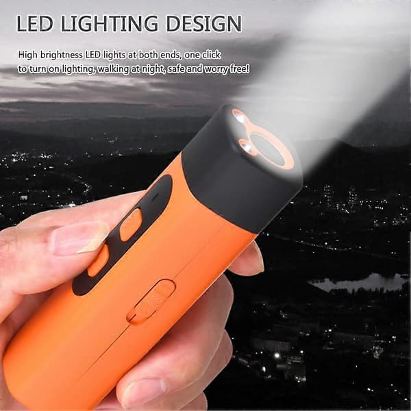 Ultrasonic Dog Training Anti-Barking Device Multifunctional Outdoor Dog Training Tools Orange