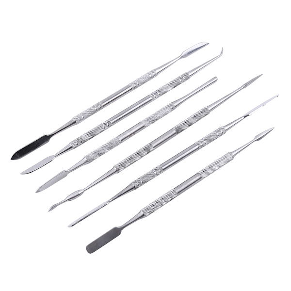 12 st rostfritt stål dubbelsidigt vax carving set för dekoration Smycken Dental Lab