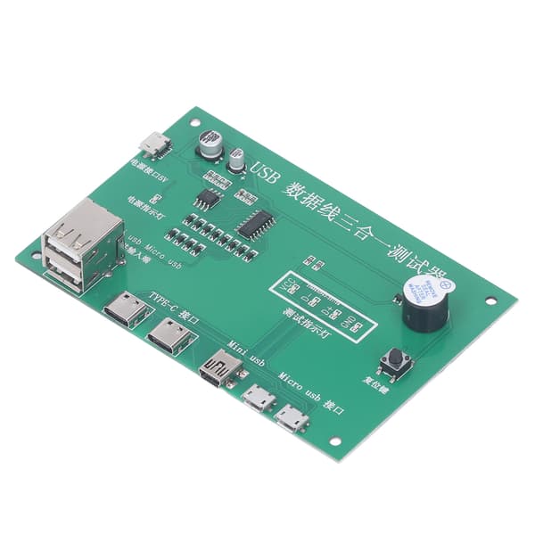 USB-kabeltester 3 i 1 testkort kortslutning åpen krets testmodul for vedlikehold