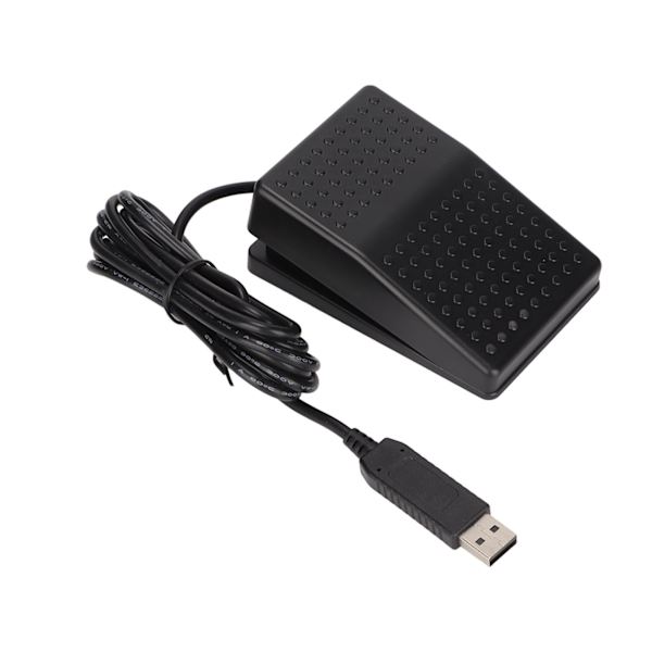 USB-fodkontakt USB-enkeltpedal mekanisk kontakt med indikatorlys Standard HID-programmerbar pc-tastatur-mus-enhed