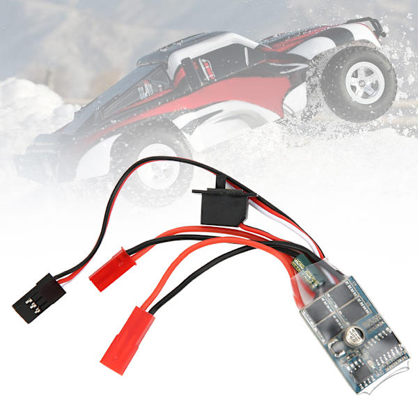 30A 4-8V ESC kaksisuuntainen RC-moottorin nopeudensäädin 1/16 1/18 1/24 autoveneelle ilman jarrua