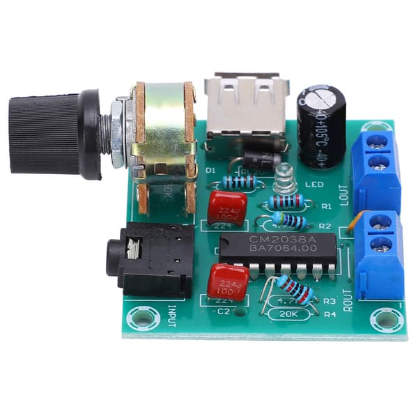Förstärkarkortsmodul USB Inbyggd överhettningsskyddskrets PM CM2038 DC2-6V