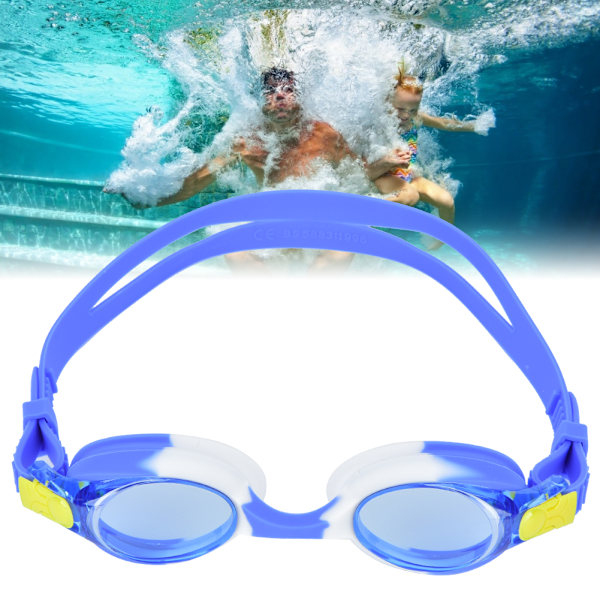 Børn Svømning Surfing Goggles High Definition Antidug Udstyr Tegneserie Sød Udseende blå hvid