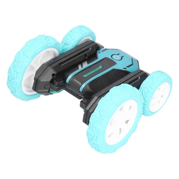 Fjernkontroll Stunt Blomsterbil 360° Roterende Dobbeltsidig Legering Blomster Stunt RC Bil for Barn