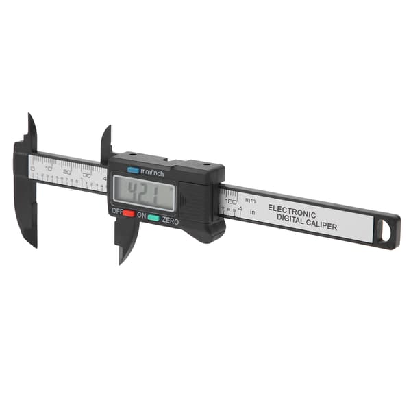 Digital LCD Display Skjutmått Hög Noggrannhet Plast Kolfiber Vernierskala 0-100mm