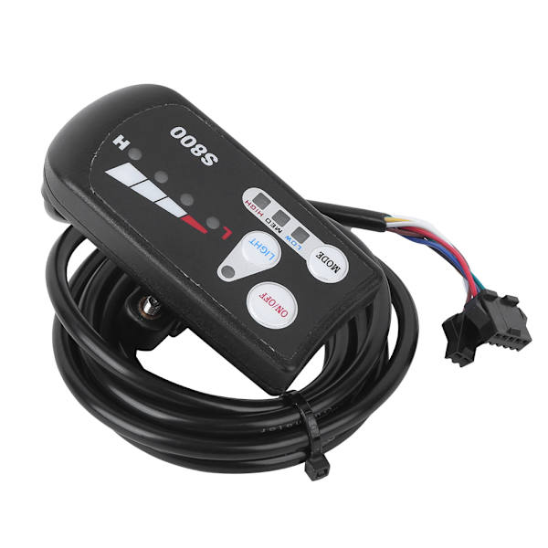 EBicycle Lithium Batteri LED Meter S800 Display Horisontal Sort/Hvid Skærm (36V )