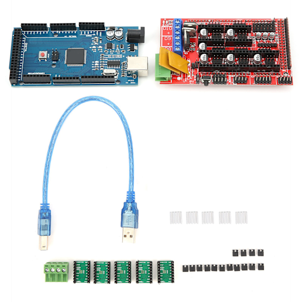 3D-printertilbehør LCD-kontrolkort A4988-modul aluminiumblokterminal gør det selv-driver