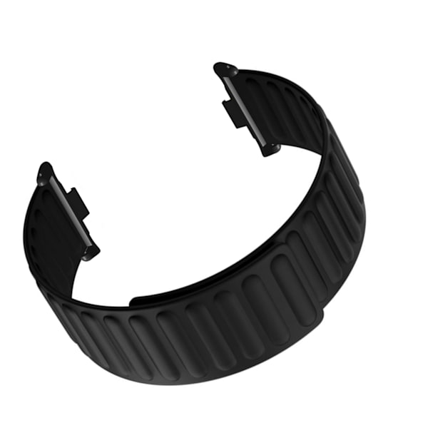 2 stk. Magnet Udskiftning Urremme Silikone Magnetisk Lukning Urrem Til Mi Band 8 Pro Sort