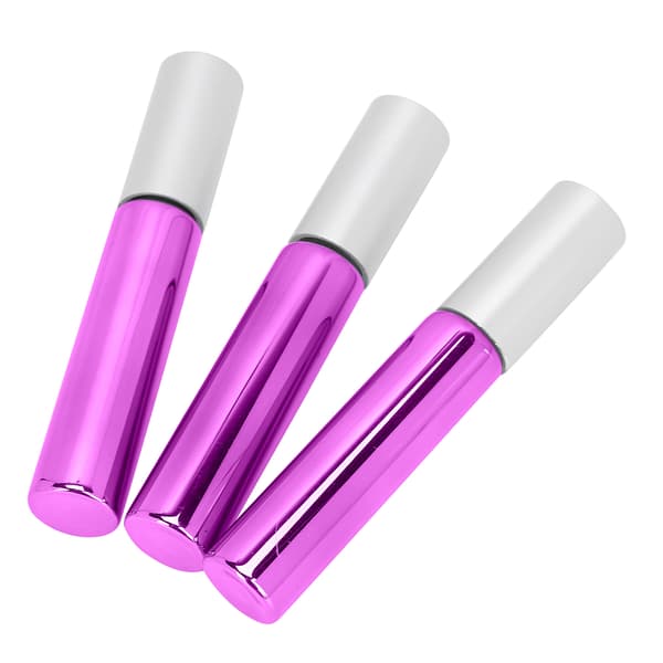 3st Parfym Rollerflaska Oljeatomizer Sprayflaska Parfymdispenserbehållare 10MLLila