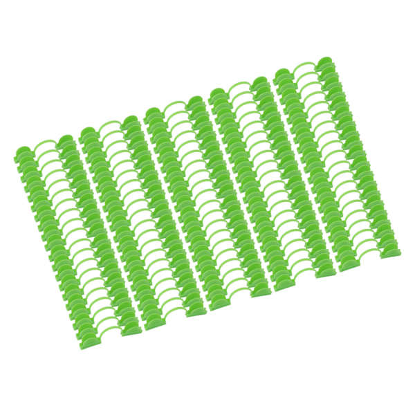 100 st växthusbåge ram dubbelhuvud plastklämma värmepress filmklämma klämma 4 mm